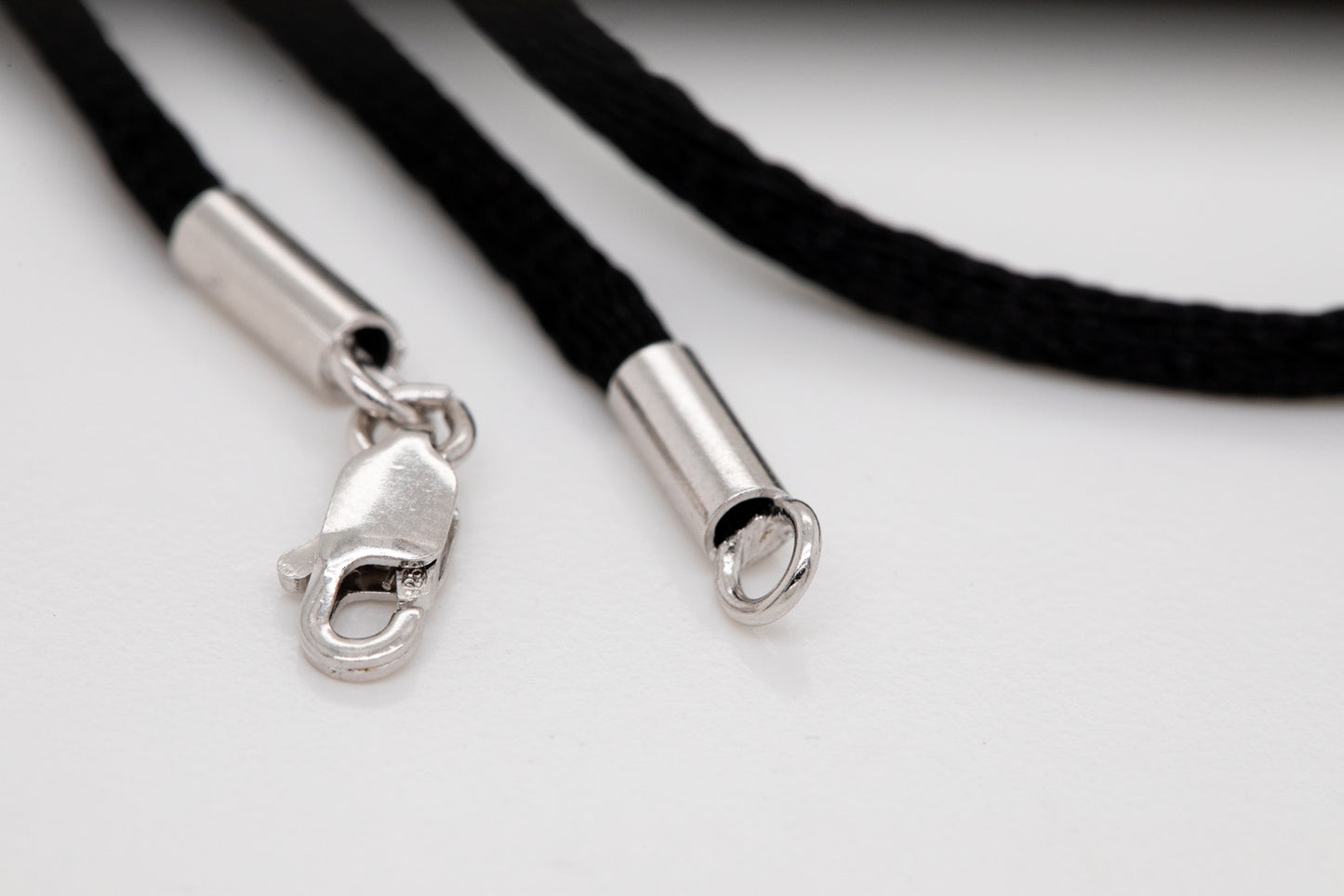 Multi-Stone Sterling Silver Pendant in Silk Cord