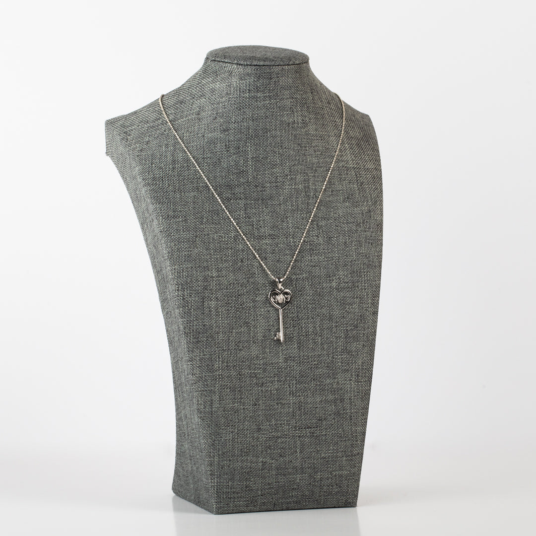 Sterling Silver Key MOM Pendant (Chain Included)