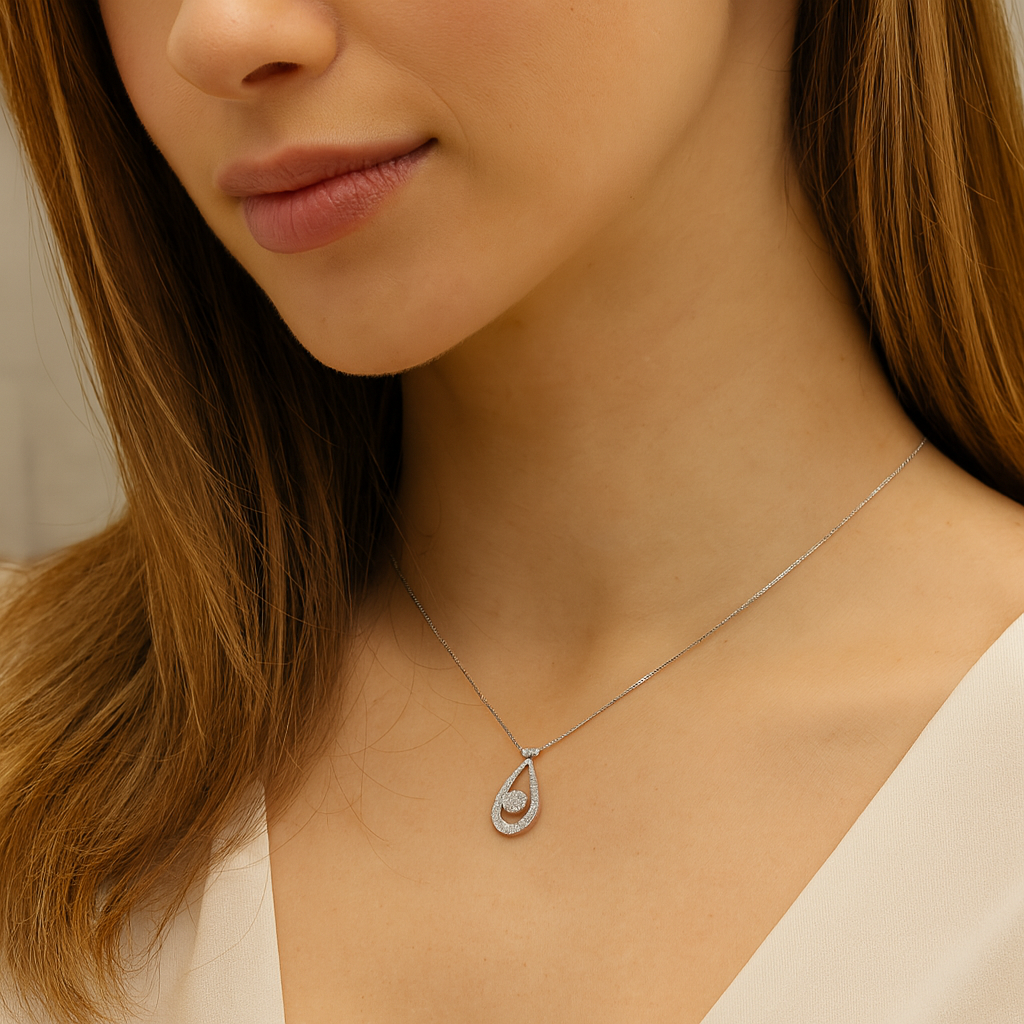 Twilight Dancing Diamond Necklace