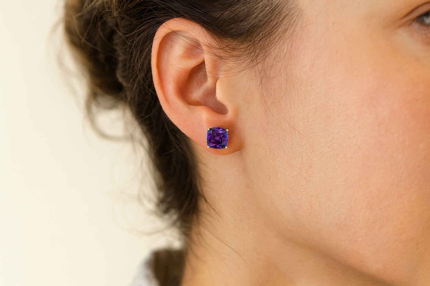 5.20 Carat Genuine Amethyst .925 Sterling Silver Earrings