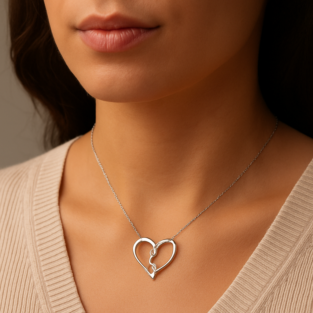 0.10 Carat Genuine White Diamond .925 Sterling Silver Pendant