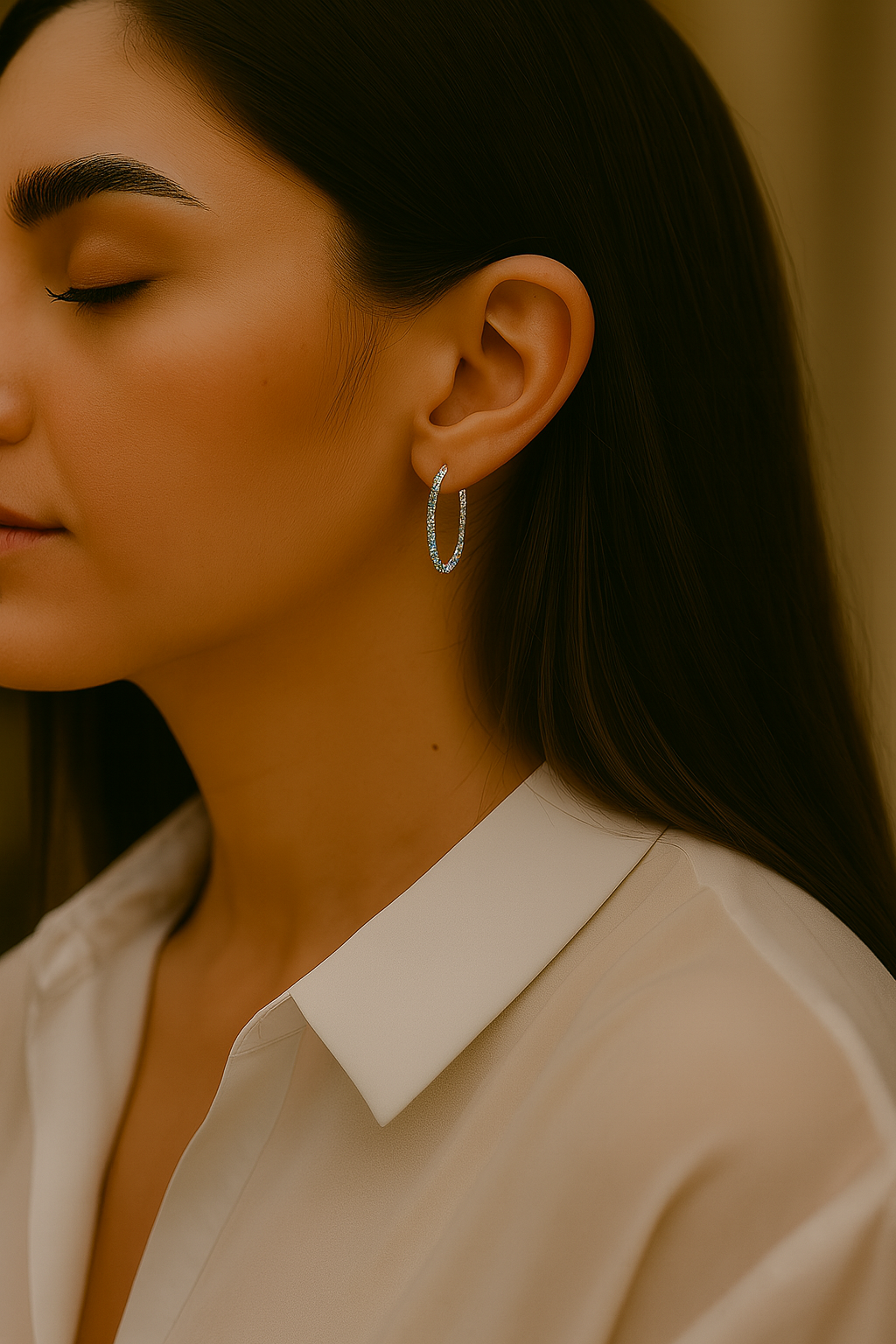 Boucles d'oreilles en argent sterling 925 avec topaze bleue suisse authentique de 3,60 carats