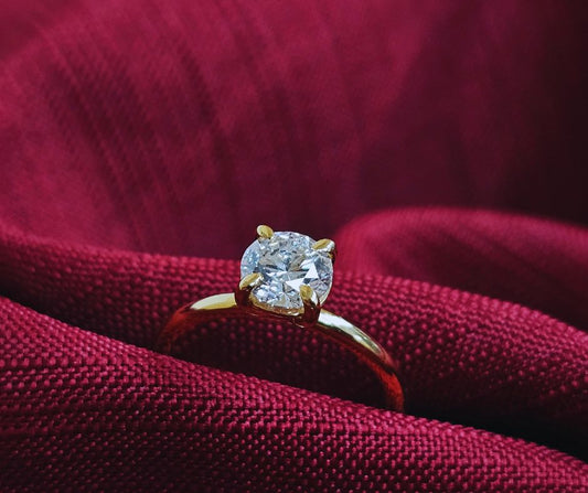 #2 - 14KY Solitaire Ring with 1.00 CT Lab Grown Diamond