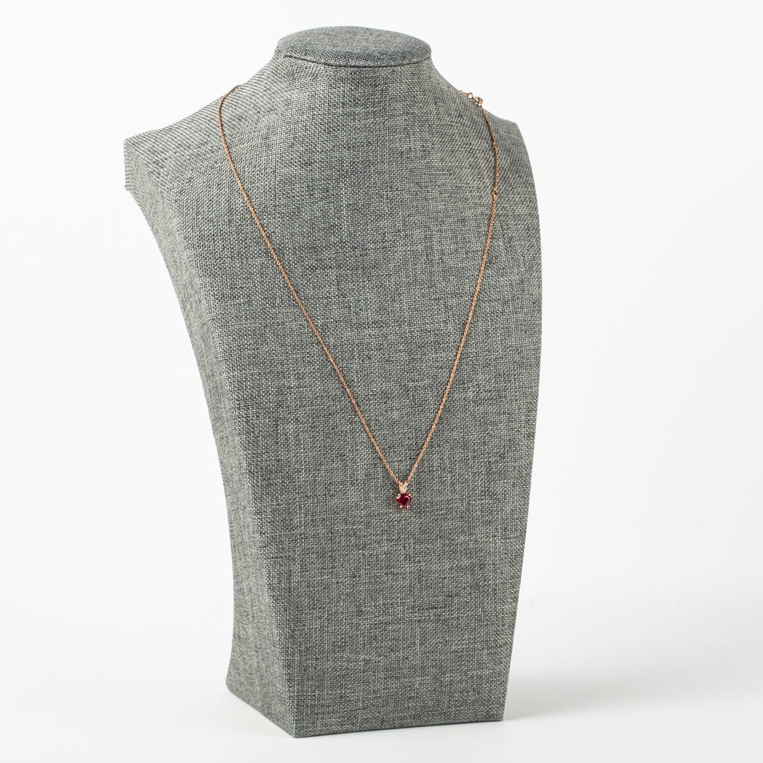 10K Gold Lab - Grown Ruby Pendant ( Chain Not Included ) - Pendants - 10K Gold Lab - Grown Ruby Pendant ( Chain Not Included ) - Omni Jewelcrafters