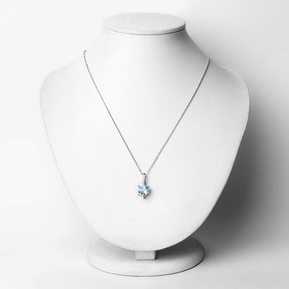 2.79 Carat Genuine Blue Topaz and White Topaz .925 Sterling Silver Pendant - Pendants - p5568btwt - view1 - image - Omni Jewelcrafters