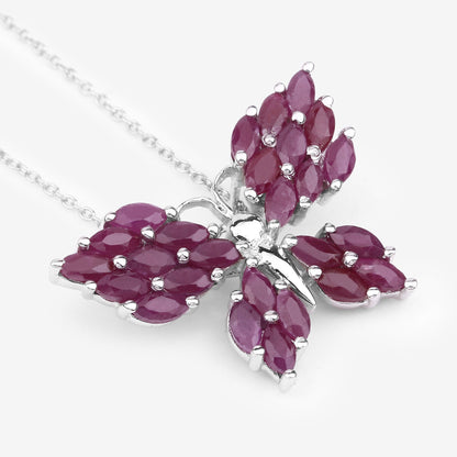 3.12 Carat Genuine Ruby .925 Sterling Silver Pendant - Pendants - p1536r - natural - 02 - image - Omni Jewelcrafters