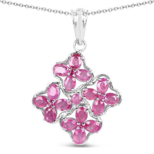 3.72 Carat Genuine Ruby .925 Sterling Silver Pendant - Pendants - p3500r - gallery - image - Omni Jewelcrafters