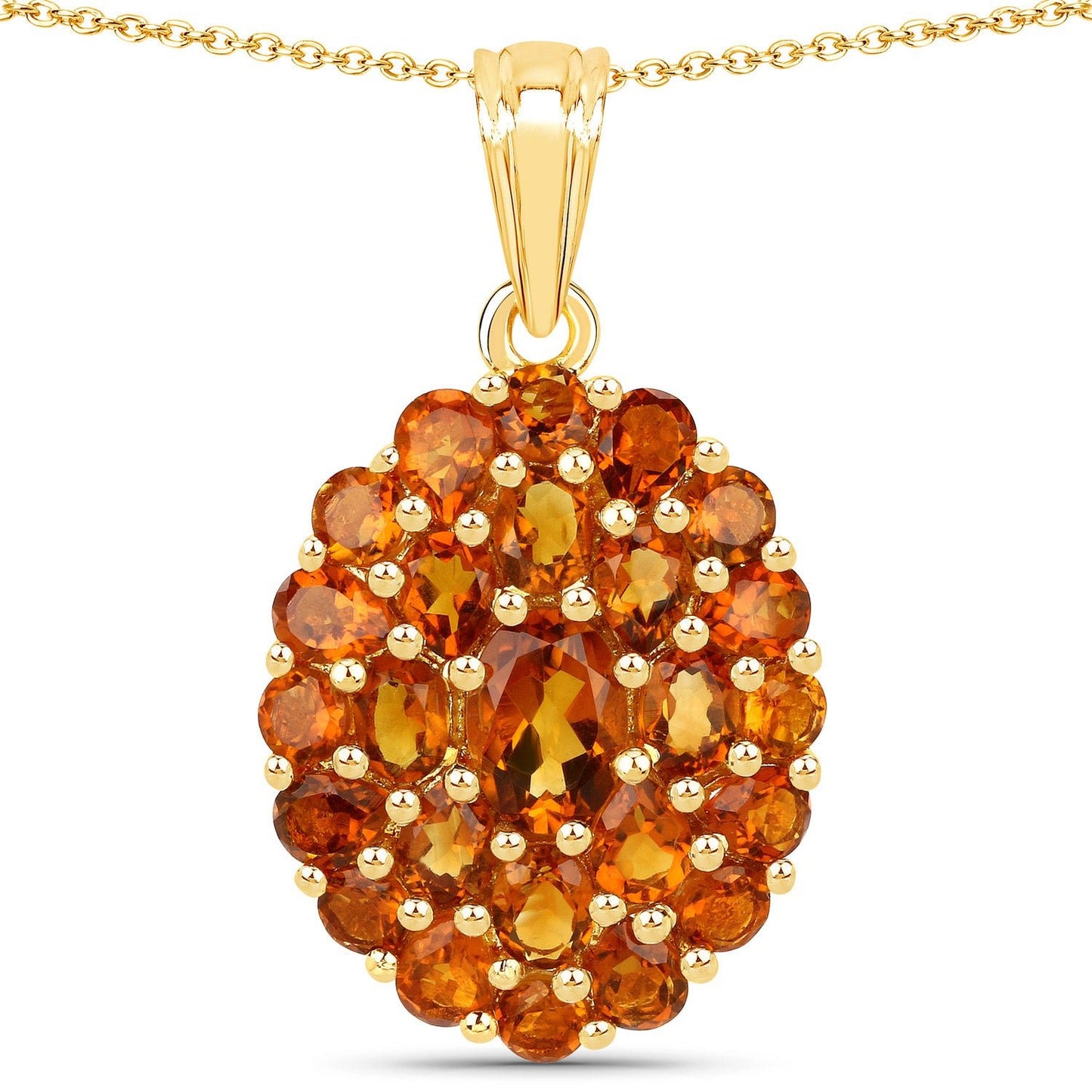 4.08 Carat Genuine Citrine .925 Sterling Silver Pendant - Pendants - p5002mc - gp - gallery - image - Omni Jewelcrafters