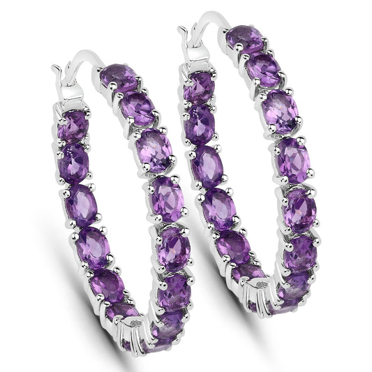 4.80 Carat Genuine Amethyst .925 Sterling Silver Earrings - Earrings - e7943a - gallery - image - Omni Jewelcrafters