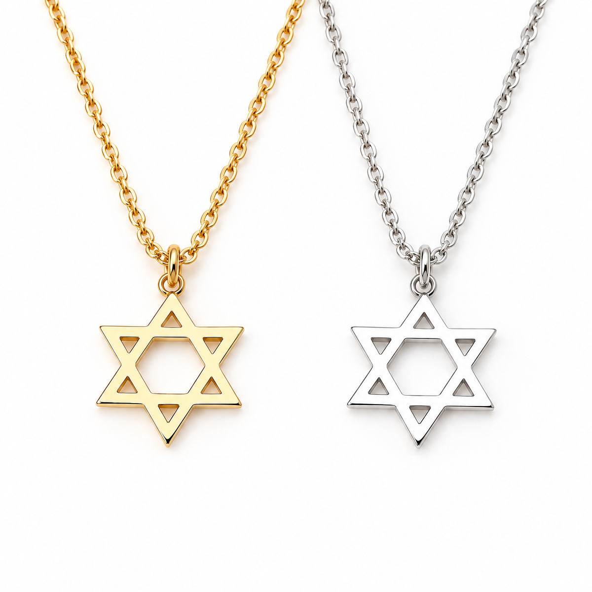Complementary Star Of David Neckalce