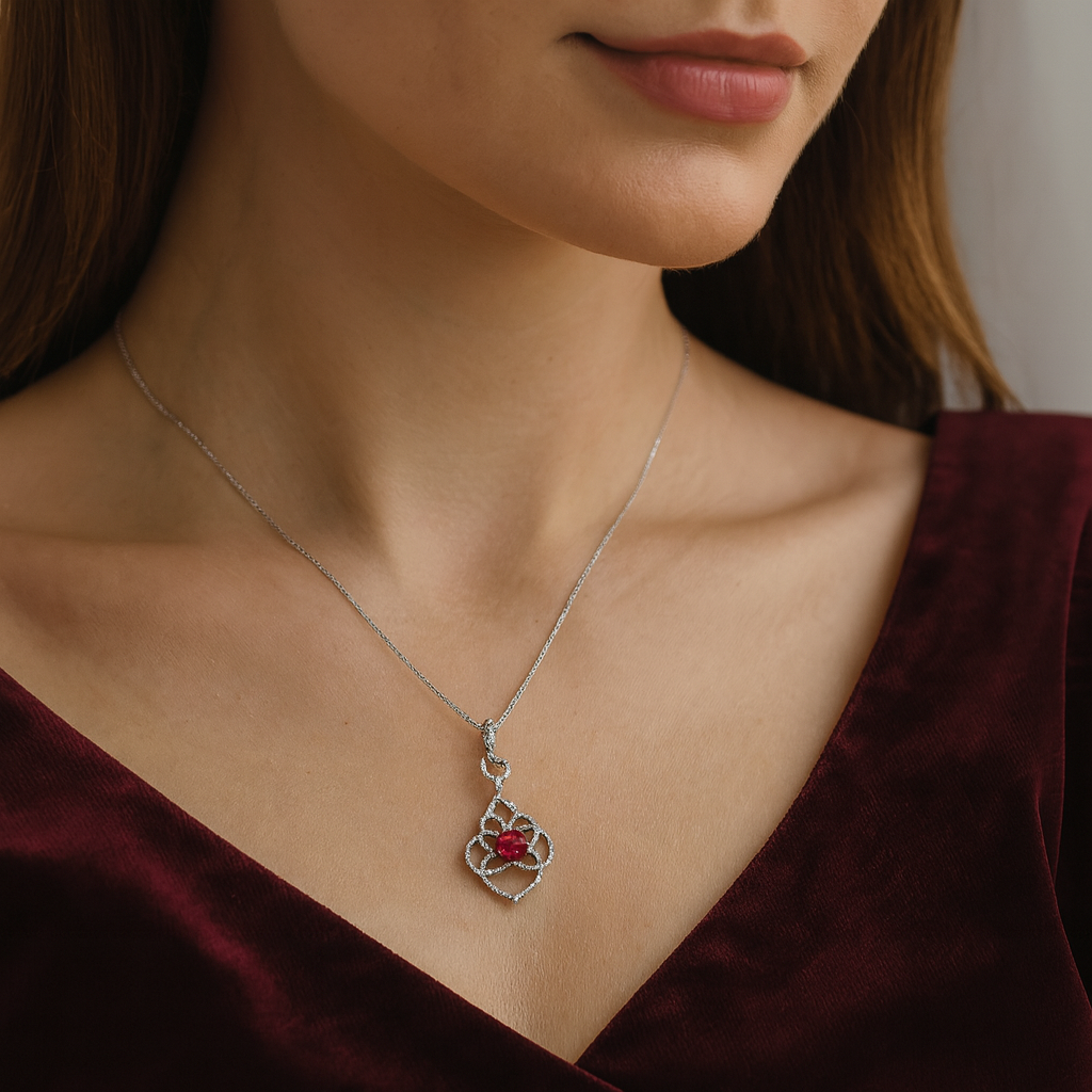 Stunning Silver Serenity Pendant
