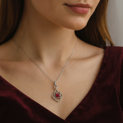 Stunning Silver Serenity Pendant