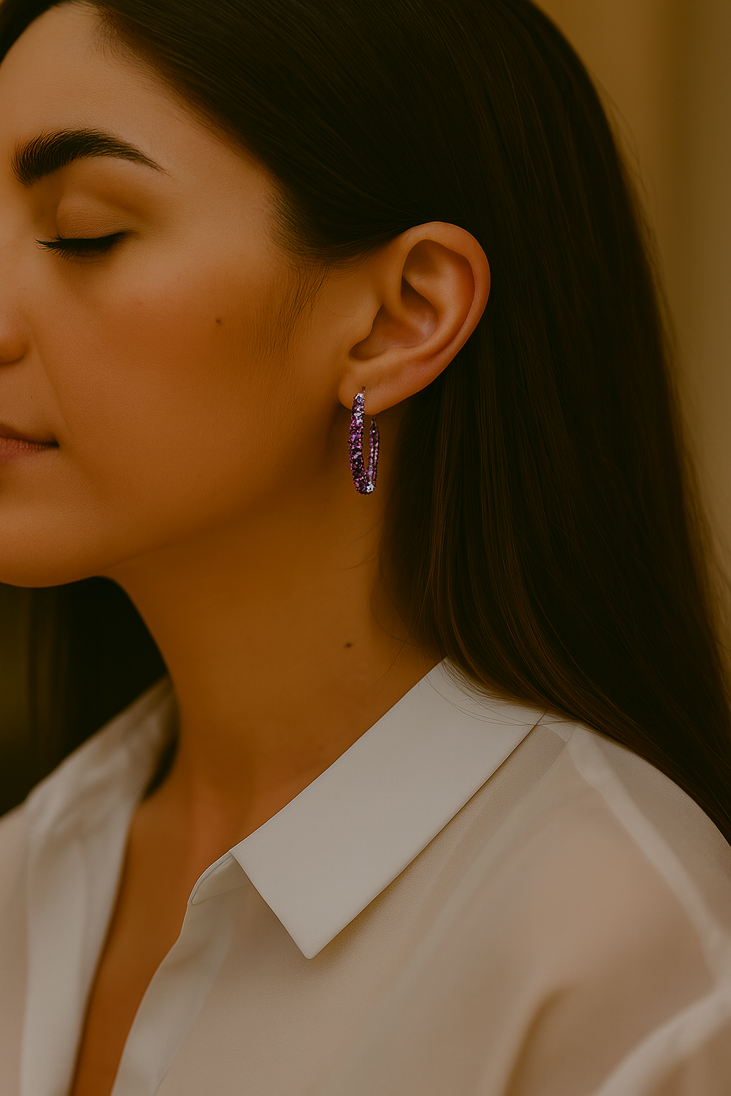 4.80 Carat Genuine Amethyst .925 Sterling Silver Earrings