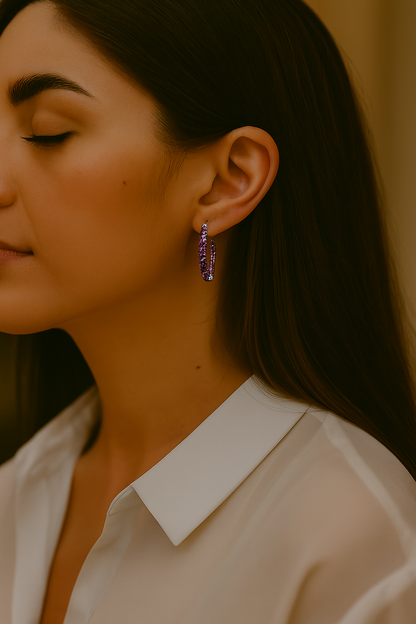 4.80 Carat Genuine Amethyst .925 Sterling Silver Earrings