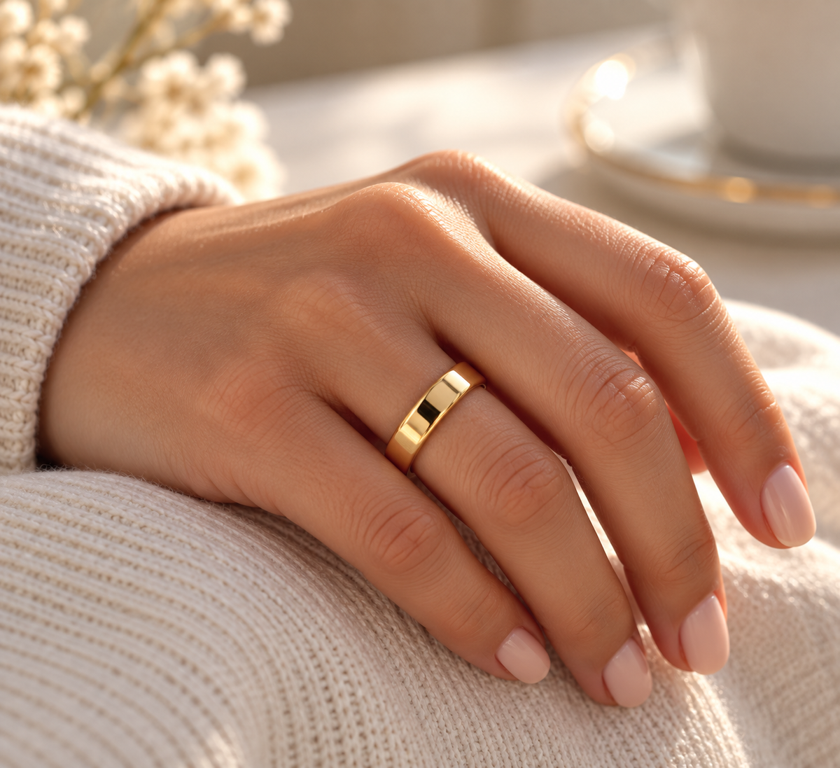 10K Yellow Gold 5mm Wedding Band Ring