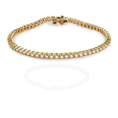 Diamond Tennis Bracelet in 18K Yellow Gold