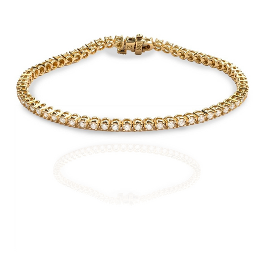 Diamond Tennis Bracelet in 18K Yellow Gold
