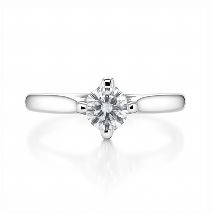 Bague de fiançailles 14KW avec un diamant de 0,51 ct cultivé en laboratoire