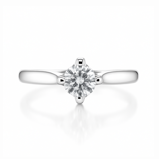 14KW Engagement Ring With A 0.51ct Lab Grown Diamond