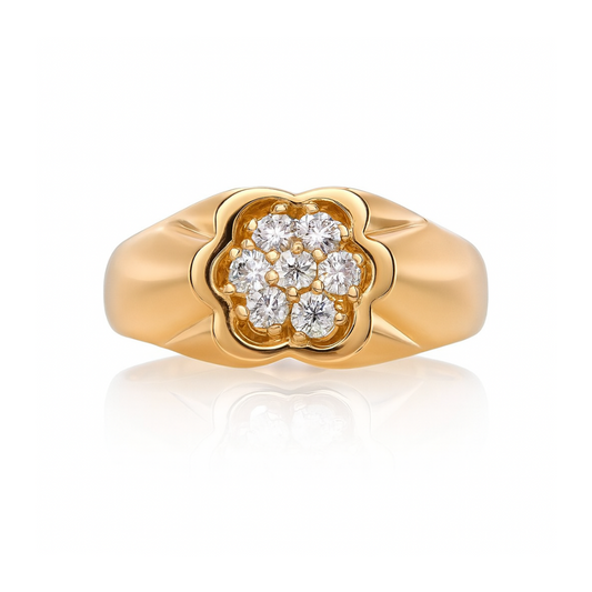 14KY Engagement Band with 7 0.21ct Natural Diamonds