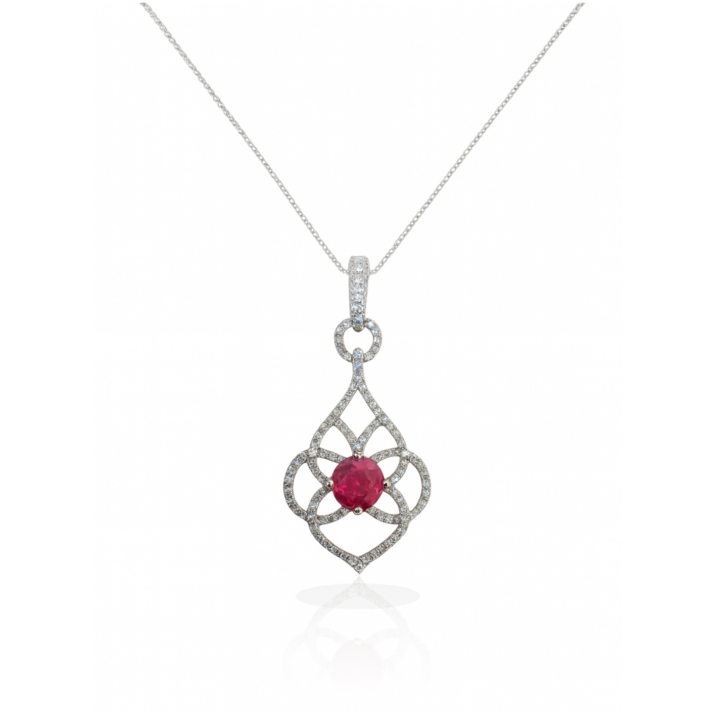 Stunning Silver Serenity Pendant