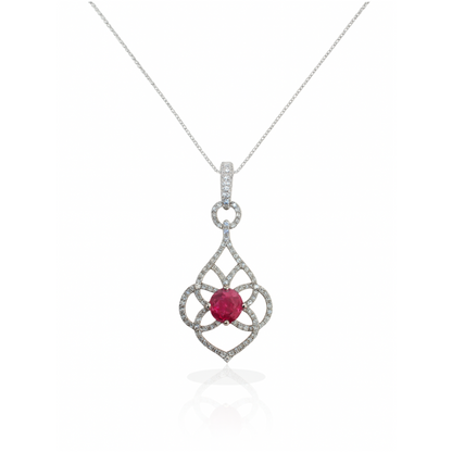 Stunning Silver Serenity Pendant