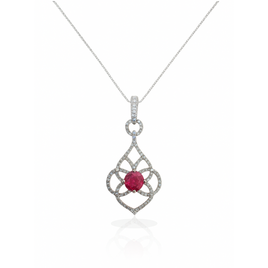 Stunning Silver Serenity Pendant