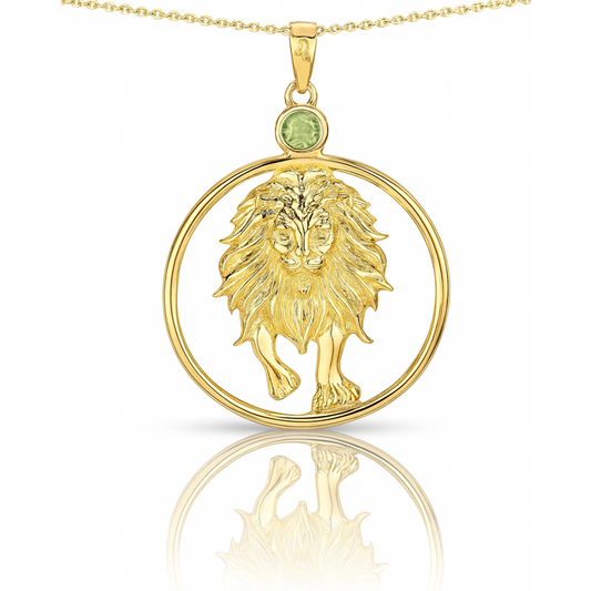 Pendentif en argent sterling 925 avec péridot véritable de 0,24 carat