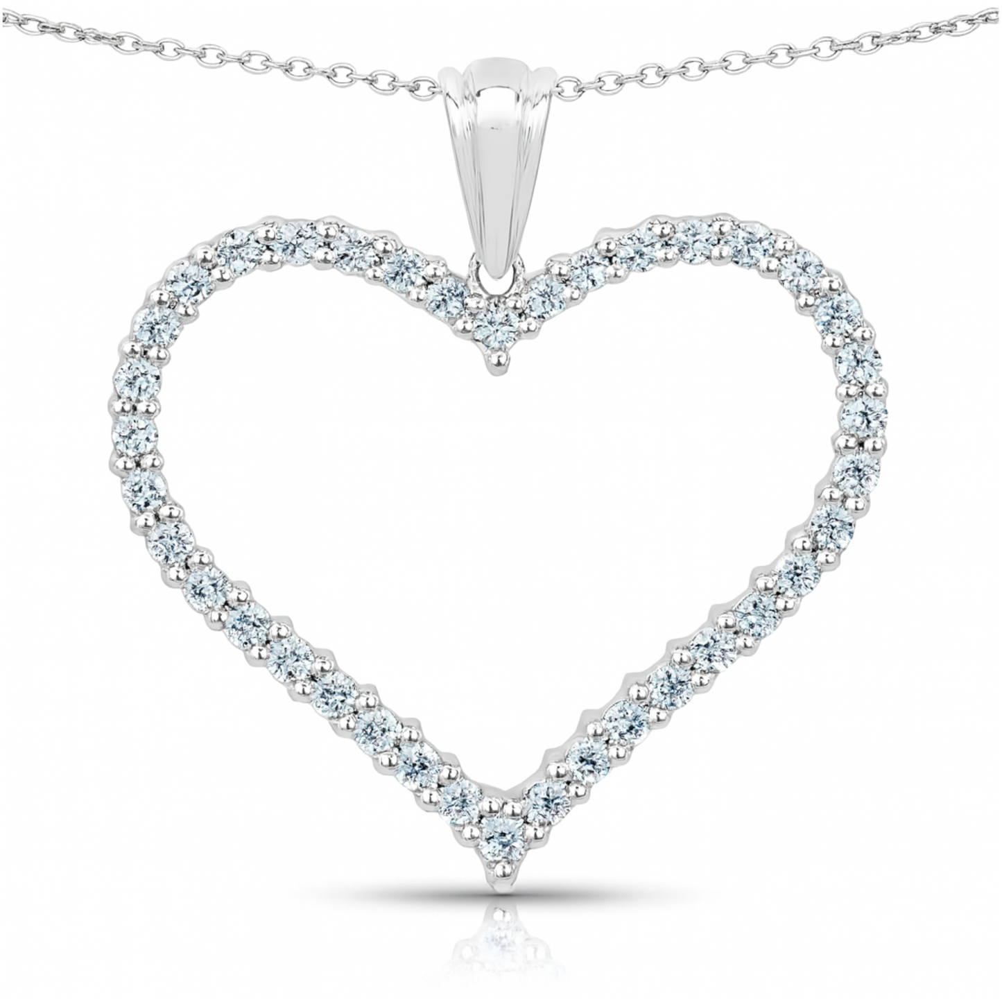 Pendentif en argent sterling 925 avec topaze bleue véritable de 2,10 carats