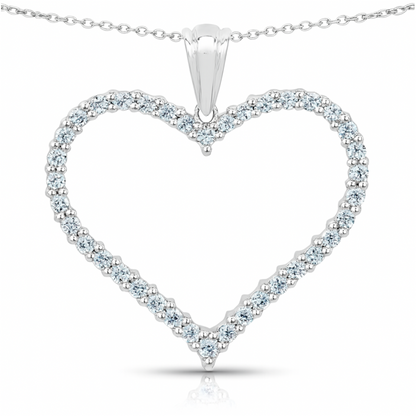 2.10 Carat Genuine Blue Topaz .925 Sterling Silver Pendant