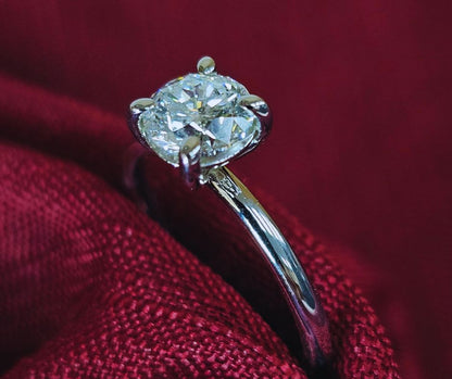 #1 - 14KW Solitaire Ring with 1.00 CT Lab Grown Diamond