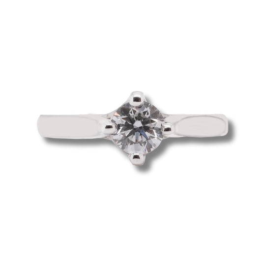 14KW Engagement Ring With A 0.51ct Lab Grown Diamond