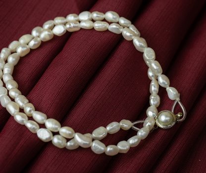 #7 - Luminous White Pearl Necklace