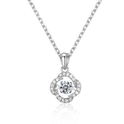 Dancing Diamond Pendant - Cubic Zirconia with Chain - Pendants - Dancing Diamond Pendant - Cubic Zirconia with Chain - Omni Jewelcrafters