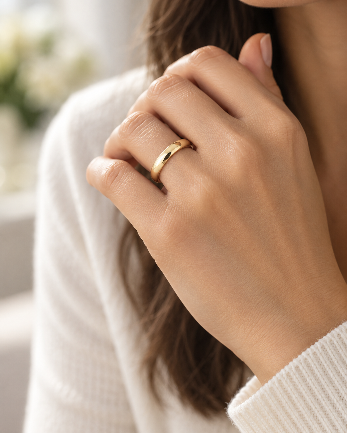 14K Yellow Gold 4mm Wedding Band