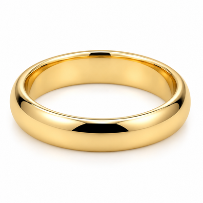 14K Yellow Gold 4mm Wedding Band