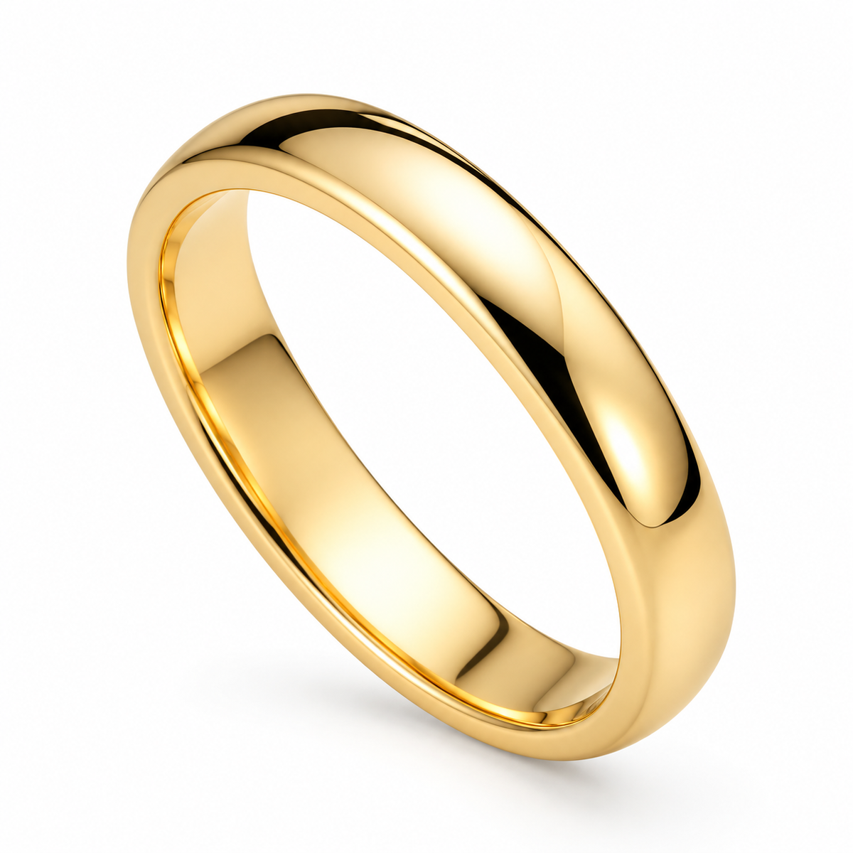 14K Yellow Gold 4mm Wedding Band