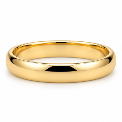 14K Yellow Gold 4mm Wedding Band