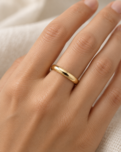 14K Yellow Gold 4mm Wedding Band