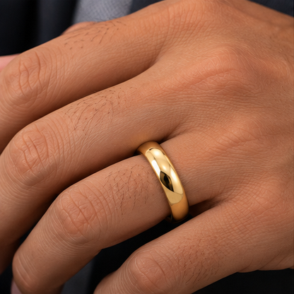 10K Yellow Gold Wedding Band Ring