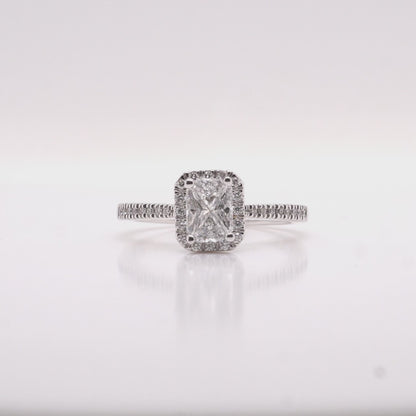 Visible-Cut Diamond Engagement Ring